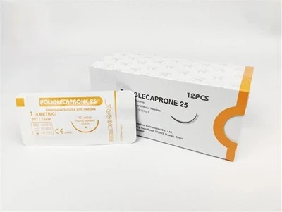 Absorberbare kirurgiske suturer Poliglecaprone 25 (MO)